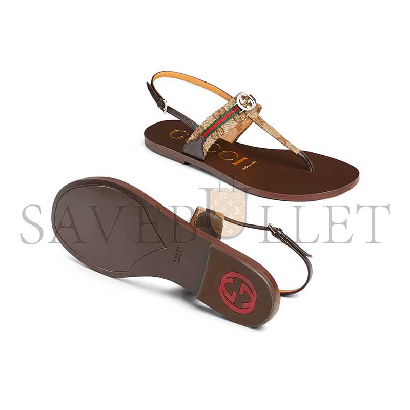 Gvc*1 interlocking g web sandals 782421